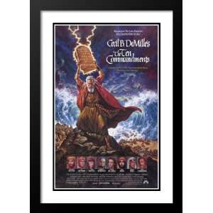  The Ten Commandments 20x26 Framed and Double Matted Movie 