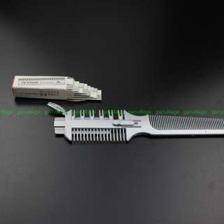 Salon Hair Razor Comb Cut Scissor Hairdressing Punk Emo +12 Blades /w 