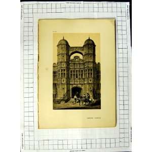  Brereton Cheshire England Architecture Antique Print