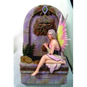  Fairy Greenman wishing well Fountain By Artist Selina 