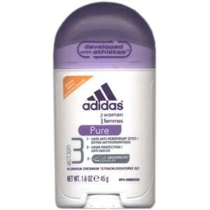 Adidas for Women Action 3 tech 24 hr. anti perspirant stick, Pure, 1.6 