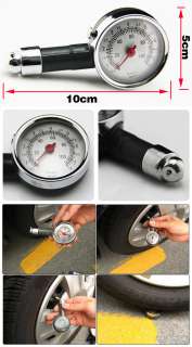 Car Dial Tire Gauge Meter Pressure Tyre Measure  Metal  