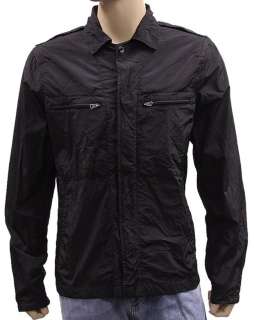   485 Armani Jeans Mens Jacket Coat Black Size Medium NWT 2627  