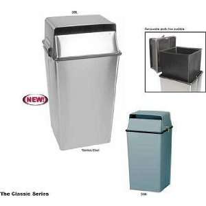  Confid. Waste Containers/Trash Can, Hasp, Slate 