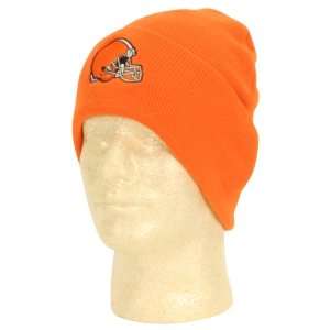   Browns Classic Cuffed Winter Knit Hat   Orange
