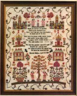 twelve year old hannah holes stitched this sampler in 1817