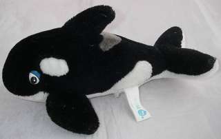 Sea World Plush SHAMU Orca Killer Whale Cartoon Eyes 9  