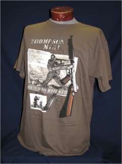 Thompson WW2 Machine Gun T shirt Design Artwork  