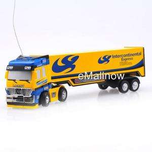   Model 198 Scale Container Truck Yellow+Blue 27MHz/1*AA  