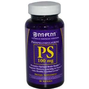  PS, Phosphatidylserine, 100 mg, 60 Softgels Health 
