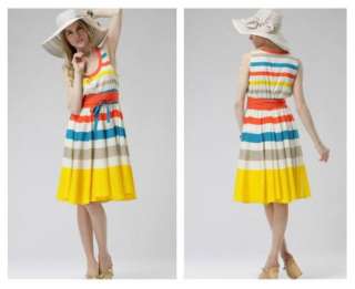 NWT Simone Stripe Sleeveless Chiffon Dress  