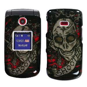   Gun Shooter Skull Design Snap On Cover Hard Case Cell Phone Protector