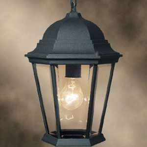   Powder Coat Black Valley Outdoor Pendant from the Valley Collection