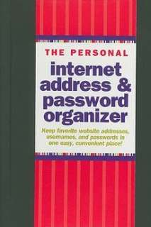 The Personal Internet Address & Password Organizer NEW  