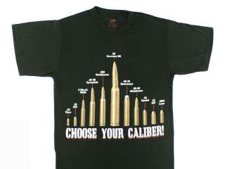   Caliber T Shirt RKBA 2nd Amendment Guns Firearms Ammunition  