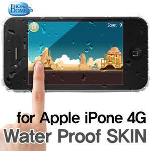   Waterproof soft Transparent Case Skin Cover for Apple iphone 4   2Set