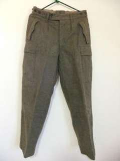 VTG Nice VAL MEHLER Heavy Weight Wool Hunting Cargo Pant 8 Pocket 31 