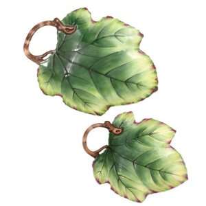  Andrea By Sadek 11 H Leaf Shaped Plate Patio, Lawn 