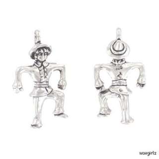 3D CHARMS STERLING SIVER   WIZARD OF OZ LION SCARECROW  