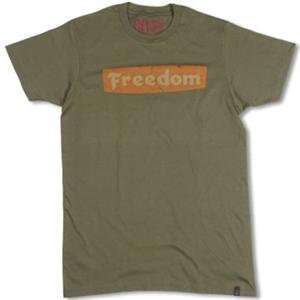 Roland Sands Designs Freedom T Shirt   Large/Army
