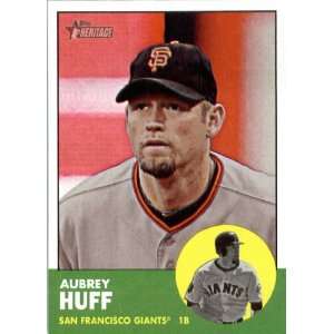  2012 Topps Heritage 61 Aubrey Huff   San Francisco Giants 