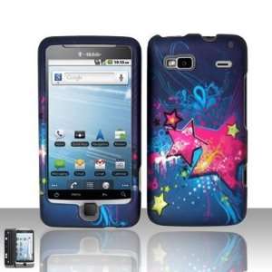 SHOOTING STARS Hard Rubber Feel Plastic Graphic Case for HTC G2 (T 