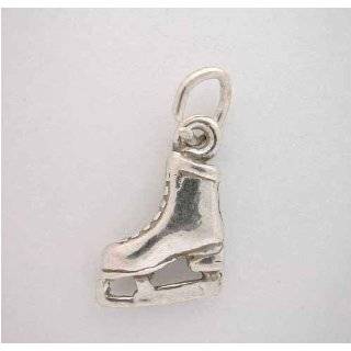 Silver ICE SKATE CHARM skating WOW by SilverSpeck