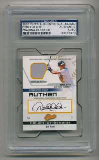   AUTHENTIX DEREK JETER PSA DNA SIGNED AUTO LE /300 GAME USED 83181970