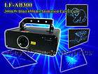 DJ 300mW Blue Animation DMX ILDA Laser Light System New