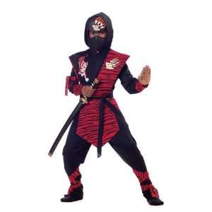  Mighty Tiger Ninja Costume (Large 10 12) Toys & Games