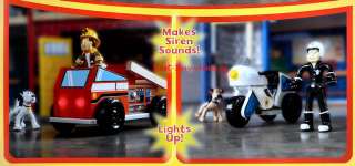KidKraft Deluxe Kids Wooden Fire House Police Station Rescue Toy Play 