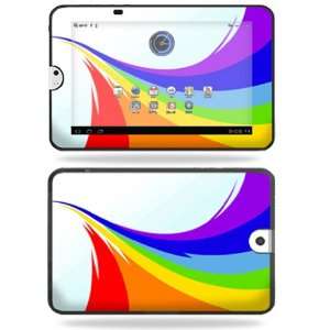   Decal Cover for Toshiba Thrive 10.1 Android Tablet Skins Rainbow Flood