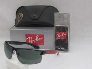 Ray Ban RB3403 002/71 Black / Red with Green Gradient. Sunglasses 