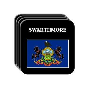 US State Flag   SWARTHMORE, Pennsylvania (PA) Set of 4 Mini Mousepad 