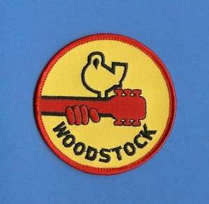 Vintage Original 1970s Woodstock Hippie Patch Crest  