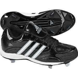 Adidas Womens Fastpitch III Black/White Metal Cleats   Size 12.5 