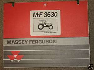 Massey Ferguson 3630 Tractor Parts Manual  