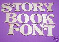 STORY BOOK FONT LETTERS Unfinish Wood Shapes 4SBF630C  