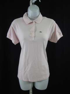 LACOSTE Pink Cotton Polo T Shirt Sz 6  