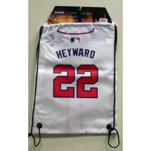  Atlanta Braves Jason Heyward Jersey Drawstring Backpack 