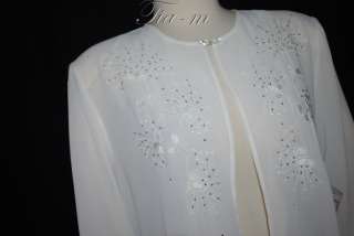 MARIAGE MODE BEADED SHEER DRESS SHIRT WOMAN 18W NWT $69  