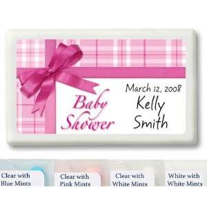 Baby Keepsake Pink Gift Wrap Baby Shower Design Personalized Mint 