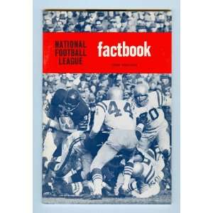  1963 NFL Fact Book Rick Casares Chicago Bears on cover 