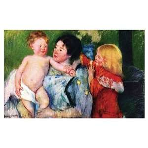   the Bath Finest LAMINATED Print Mary Cassatt 19x13