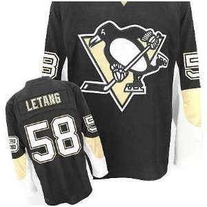  Wholesale Pittsburgh Penguins #58 Kris Letang Black Hockey 