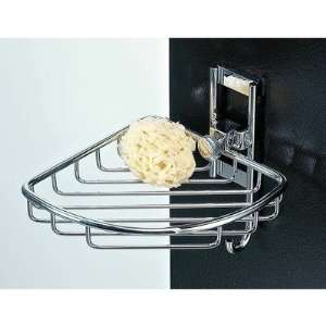  Chrome Corner Shower Tray with Robe Hook Shelves Two 