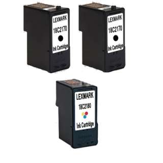 3PK Lexmark 36XL 36 18C2190 & Lexmark 37XL 18C2200  