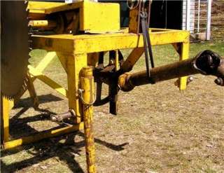   cordwood saw for tractor PTO 3 point hitch, works, runs, 29 inch blade