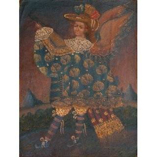Angel in Brocade Cuzco Oil Painting Religious Peru Nice