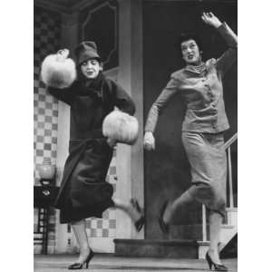 Scenes from Stage Play Auntie Mame Starring Rosalind Russell and 